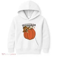 Howdy Pumpkin Cowboy Fall Kids Hoodie thumb 0