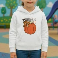 Howdy Pumpkin Cowboy Fall Kids Hoodie thumb 3