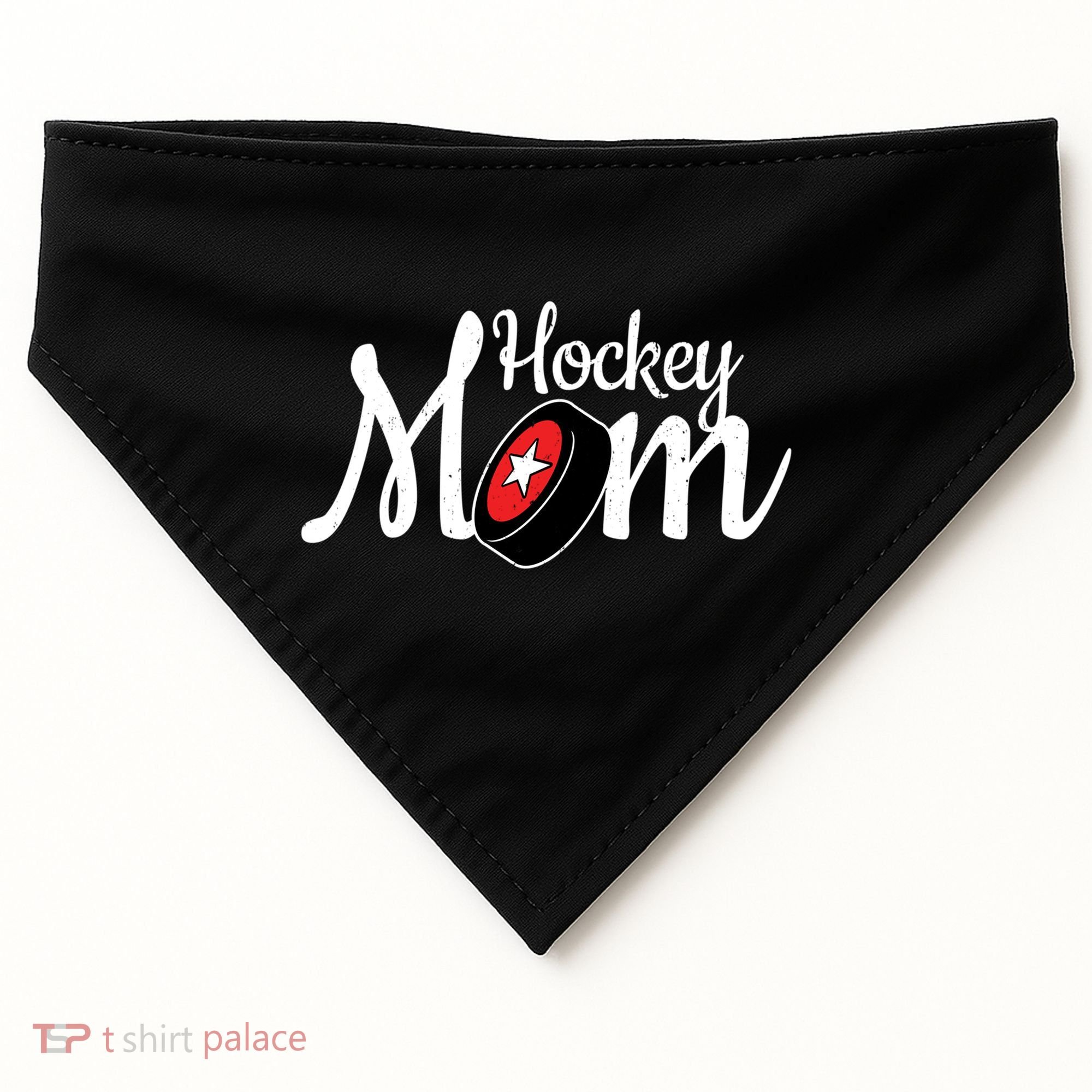 Hockey Player Cool Mom Gift Hockey Mom Gift USA-Made Doggie Bandana