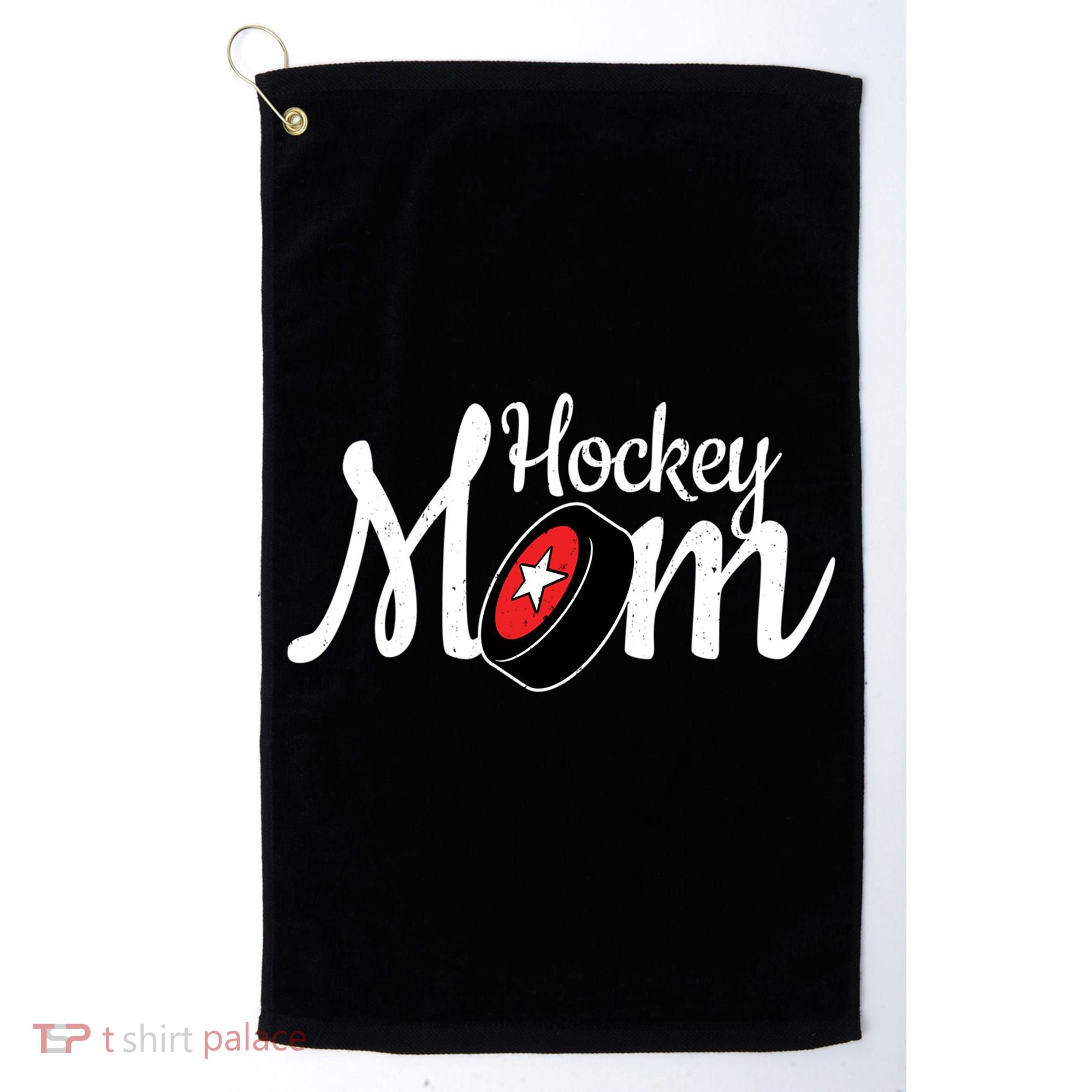 Hockey Player Cool Mom Gift Hockey Mom Gift Golf Towel