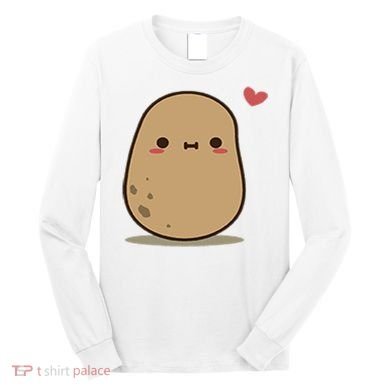 Happy Potato Cool Gift Long Sleeve Shirt