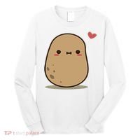 Happy Potato Cool Gift Long Sleeve Shirt thumb 0