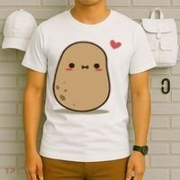 Happy Potato Cool Gift T-Shirt thumb 6
