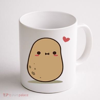 Happy Potato Cool Gift Coffee Mug back