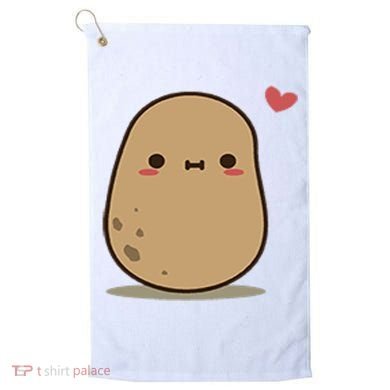 Happy Potato Cool Gift Golf Towel