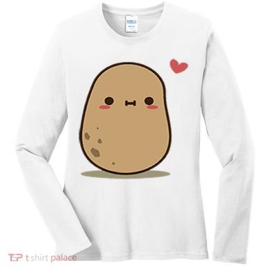Happy Potato Cool Gift Women's Long Sleeve Shirt