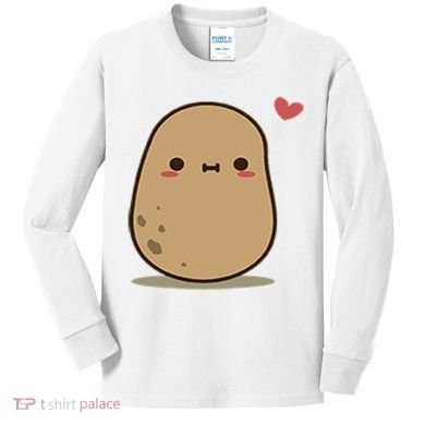 Happy Potato Cool Gift Kids Long Sleeve Shirt