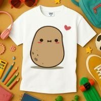 Happy Potato Cool Gift Kids T-Shirt thumb 3