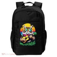 Hawaiian Persian Cat Pineapple Ukulele Summer Vacation Backpack thumb 0