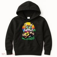 Hawaiian Persian Cat Pineapple Ukulele Summer Vacation Kids Hoodie thumb 0
