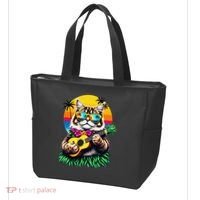 Hawaiian Persian Cat Pineapple Ukulele Summer Vacation Tote Bag thumb 3