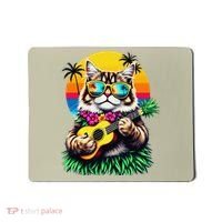Hawaiian Persian Cat Pineapple Ukulele Summer Vacation Mousepad thumb 0