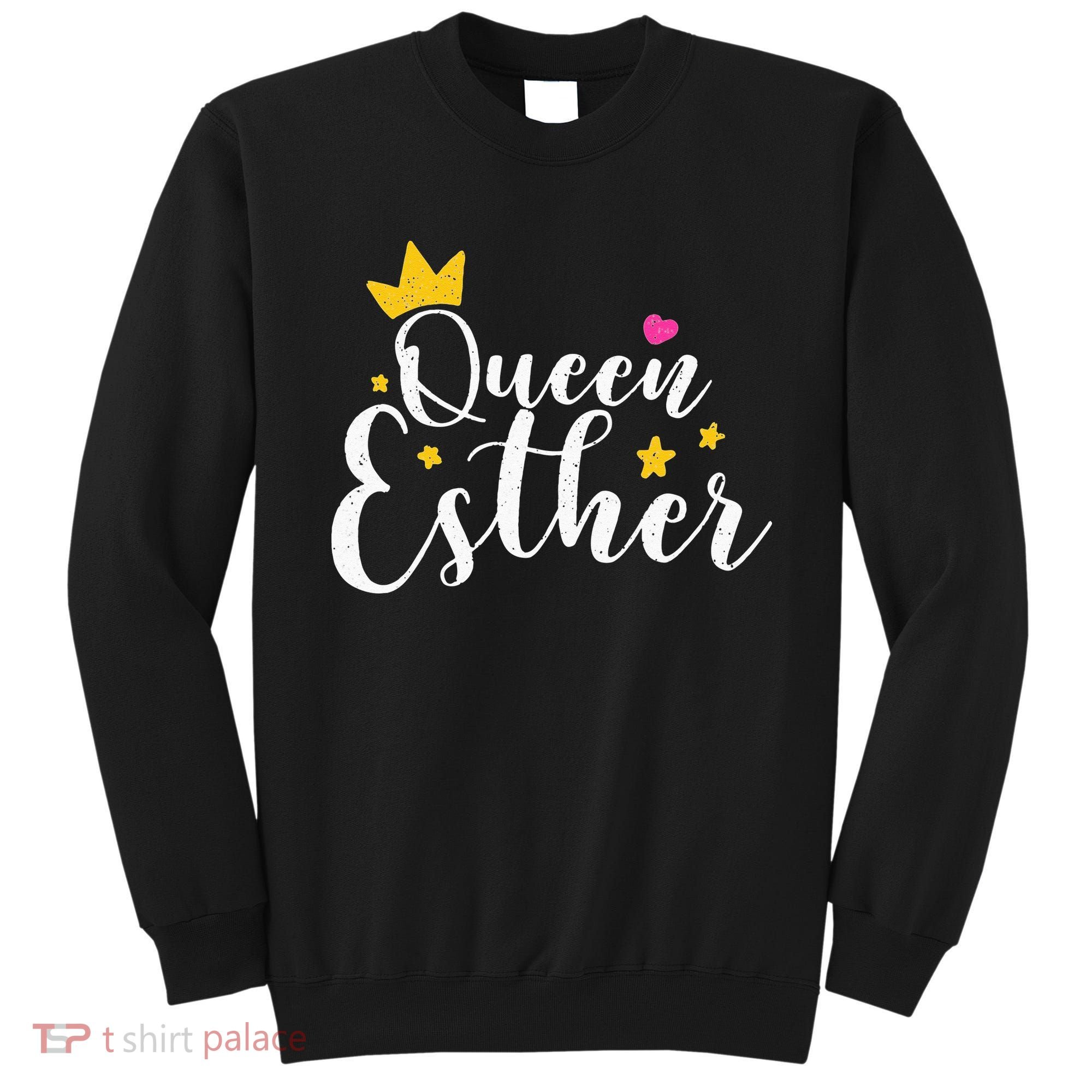 Happy Purim Costume Idea Queen Esther Hebrew Jewish Holiday Sweatshirt