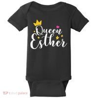 Happy Purim Costume Idea Queen Esther Hebrew Jewish Holiday Baby Bodysuit thumb 0