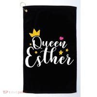 Happy Purim Costume Idea Queen Esther Hebrew Jewish Holiday Golf Towel thumb 0