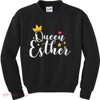 Happy Purim Costume Idea Queen Esther Hebrew Jewish Holiday Kids Sweatshirt thumb 0