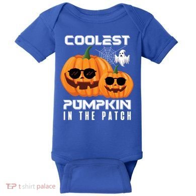 Halloween Pumpkin Coolest Pumpkin In The Patch Vintage Gift Baby Bodysuit