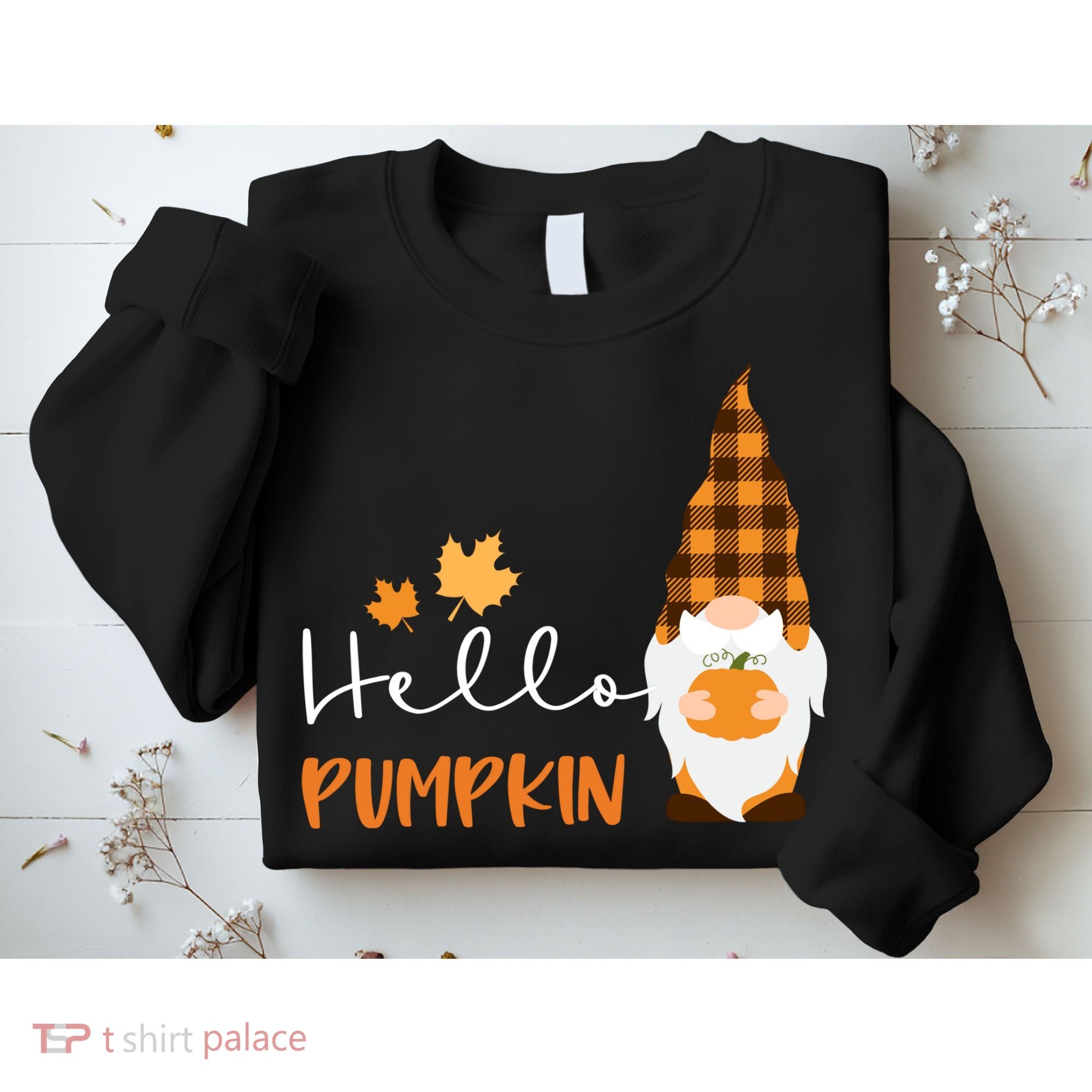 Hello Pumpkin Cute Gnome Fall Autumn Sweatshirt