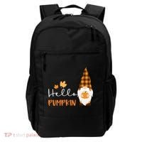 Hello Pumpkin Cute Gnome Fall Autumn Backpack thumb 0