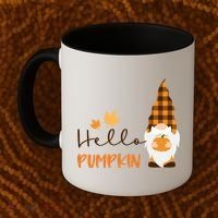 Hello Pumpkin Cute Gnome Fall Autumn Coffee Mug thumb 2