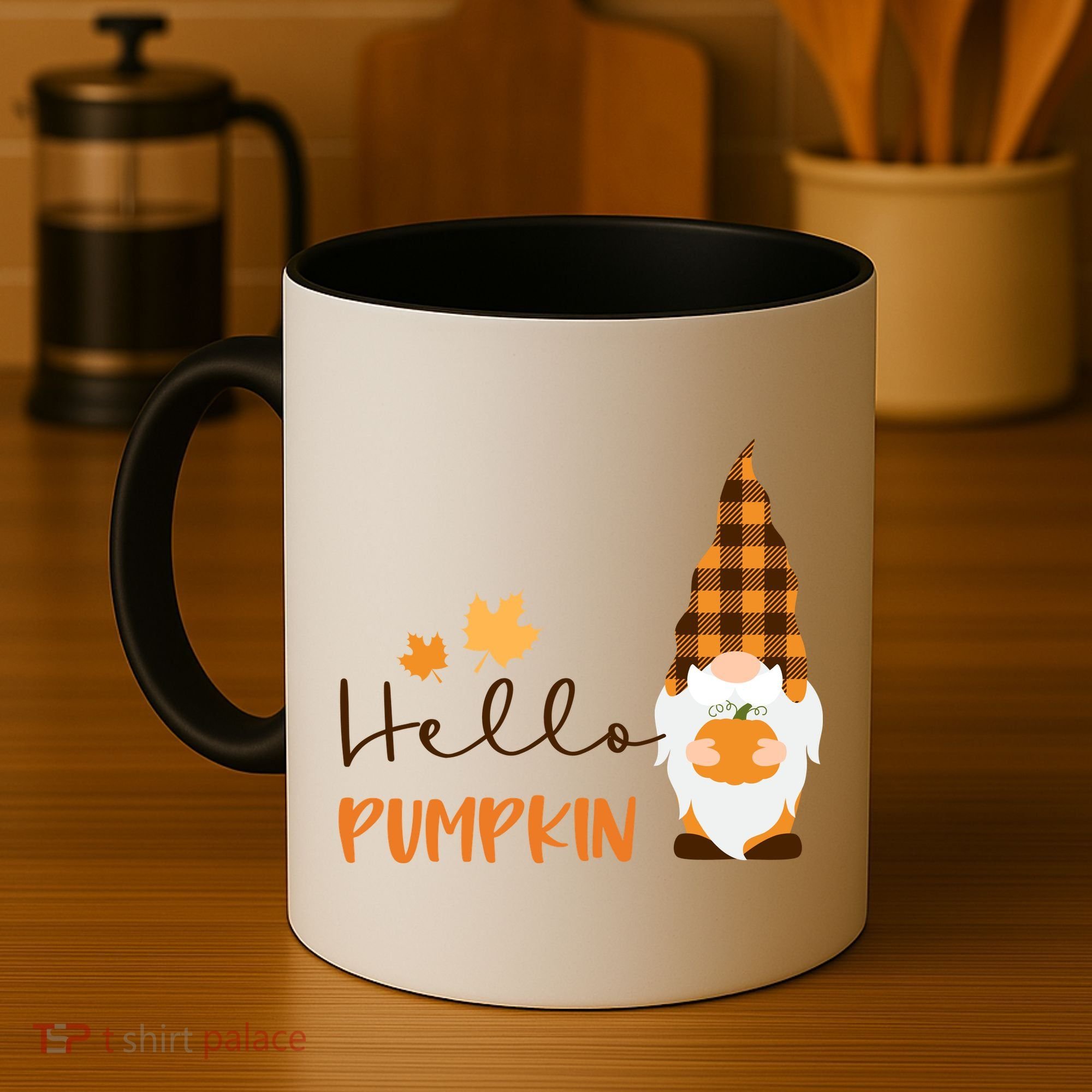 Hello Pumpkin Cute Gnome Fall Autumn Coffee Mug