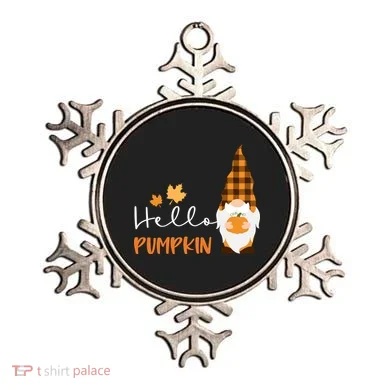 Hello Pumpkin Cute Gnome Fall Autumn Ornament