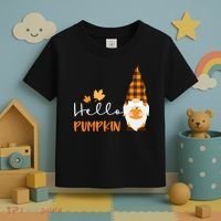 Hello Pumpkin Cute Gnome Fall Autumn Toddler T-Shirt thumb 3