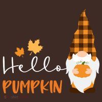 Hello Pumpkin Cute Gnome Fall Autumn Apron thumb 3