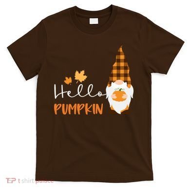 Hello Pumpkin Cute Gnome Fall Autumn T-Shirt