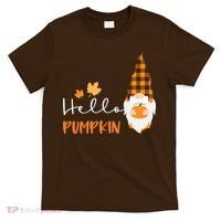 Hello Pumpkin Cute Gnome Fall Autumn T-Shirt thumb 0