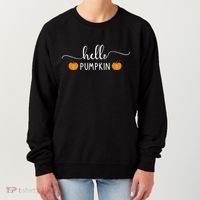 Hello Pumpkin Cute Fall Women's Sweatshirt thumb 0
