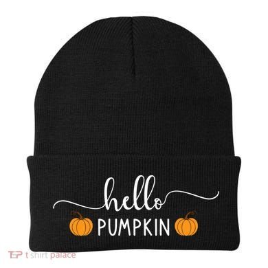Hello Pumpkin Cute Fall Beanie