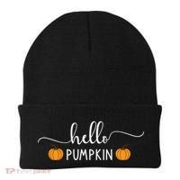 Hello Pumpkin Cute Fall Beanie thumb 0