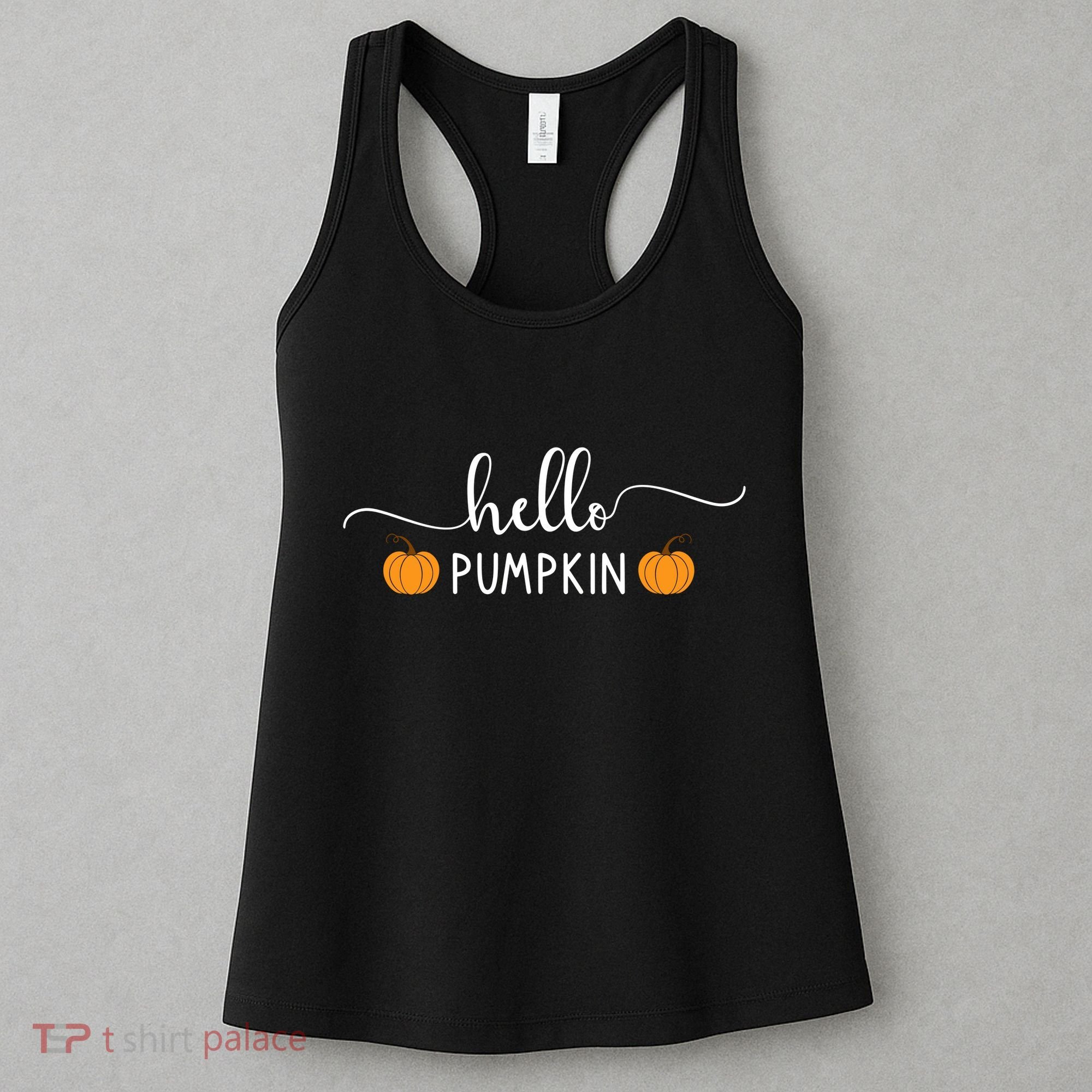 Hello Pumpkin Cute Fall Women's Tank Top