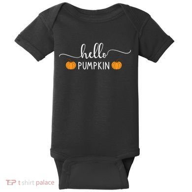 Hello Pumpkin Cute Fall Baby Bodysuit