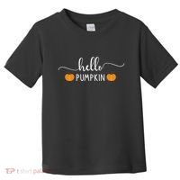 Hello Pumpkin Cute Fall Toddler T-Shirt thumb 0