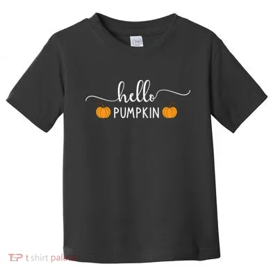 Hello Pumpkin Cute Fall Toddler T-Shirt