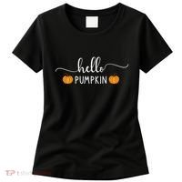 Hello Pumpkin Cute Fall Women's T-Shirt thumb 0
