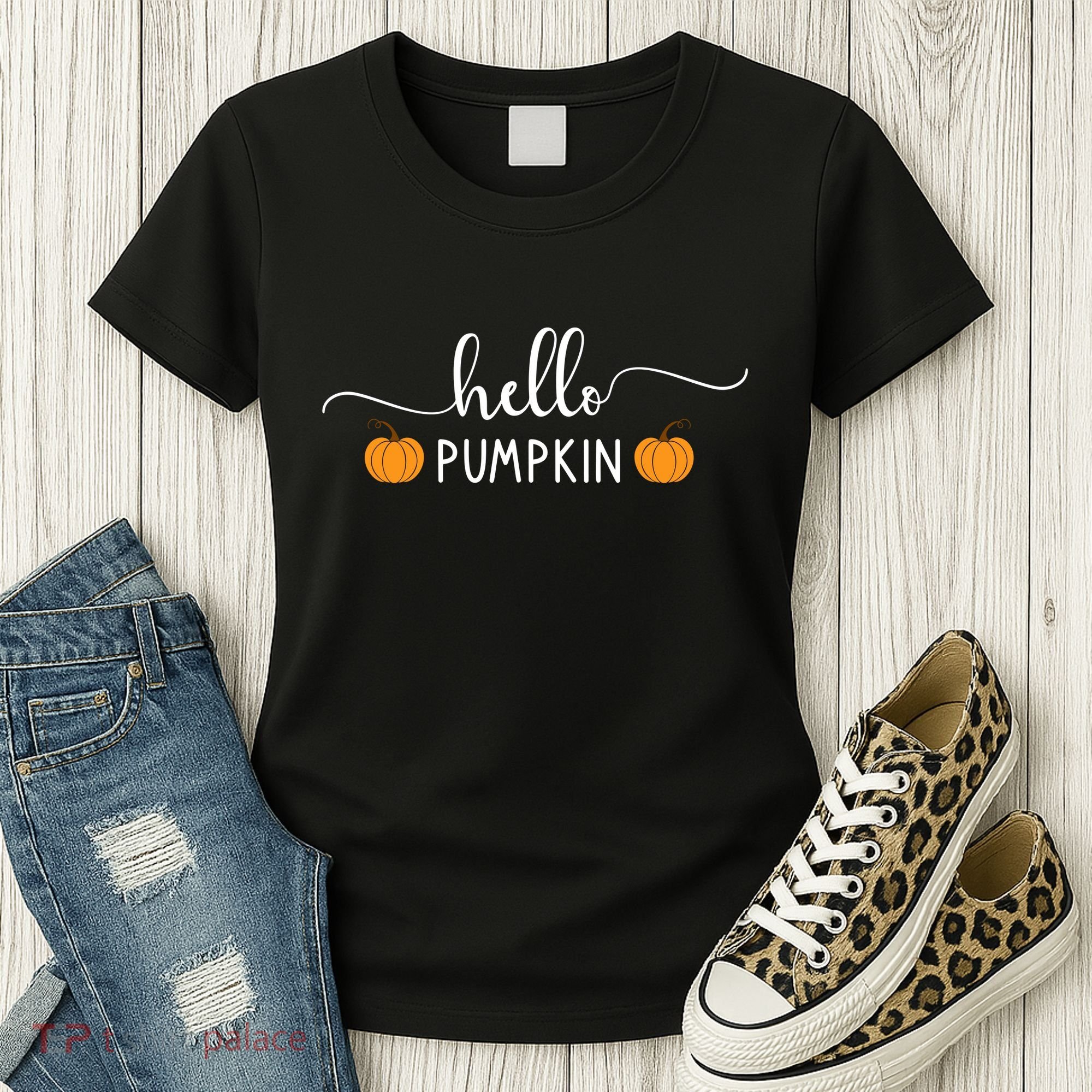 Hello Pumpkin Cute Fall Women's T-Shirt