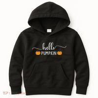 Hello Pumpkin Cute Fall Kids Hoodie thumb 0