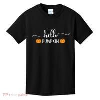 Hello Pumpkin Cute Fall Kids T-Shirt thumb 0