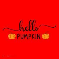 Hello Pumpkin Cute Fall Santa Hat thumb 1