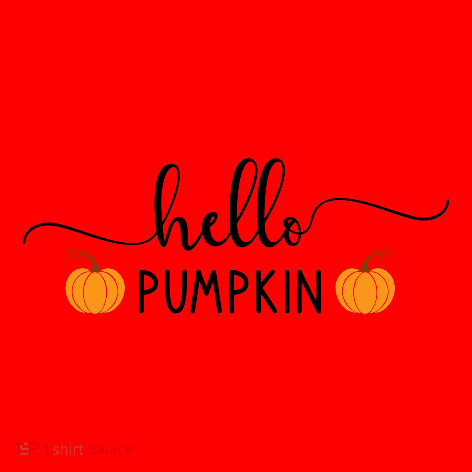 Hello Pumpkin Cute Fall Santa Hat