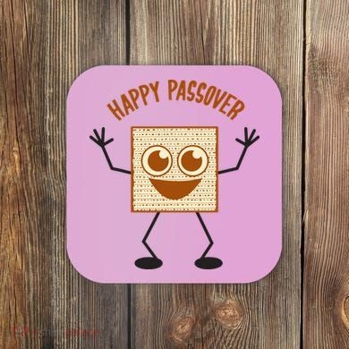 Happy Passover Cute Joyful Sedar Feast Gift Coaster