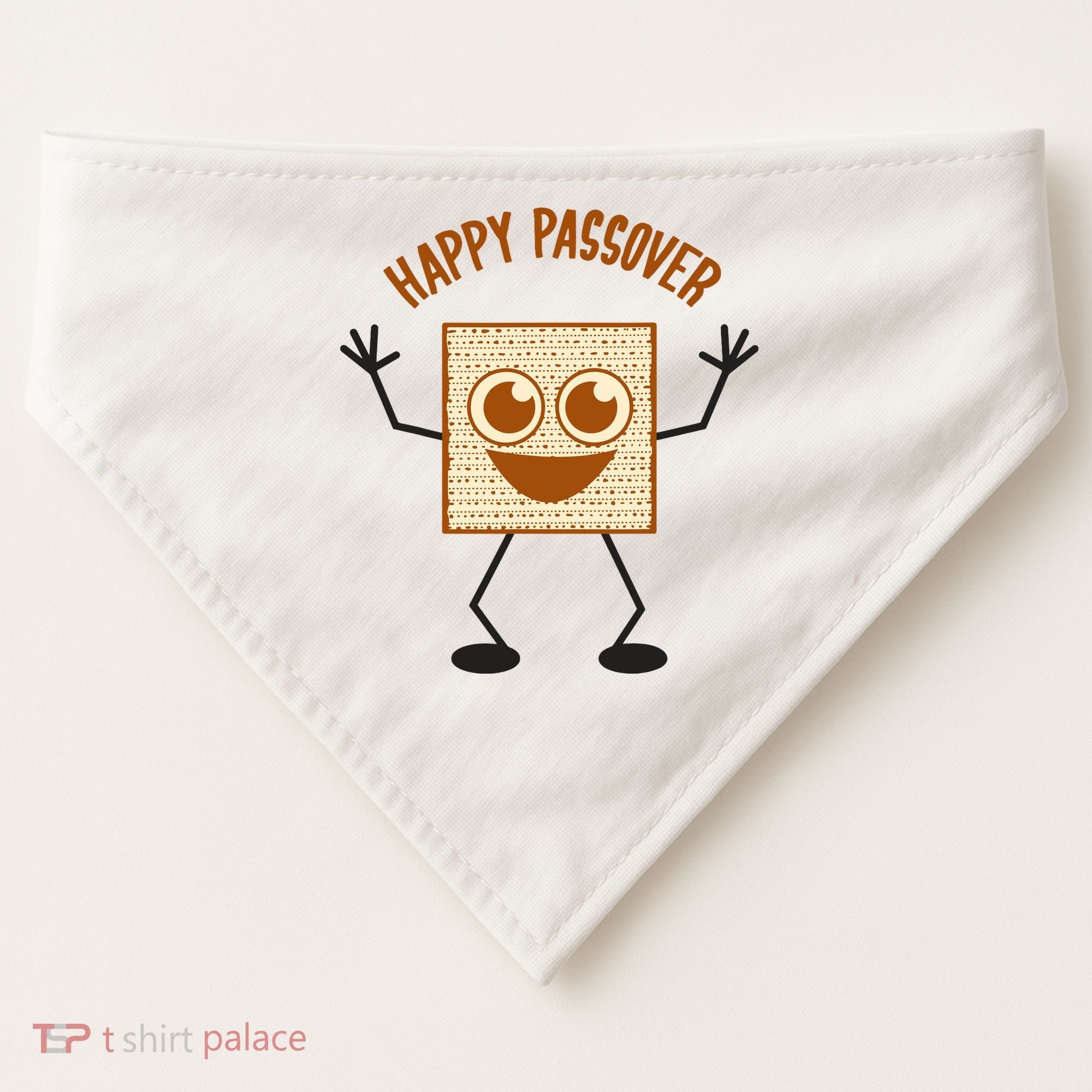 Happy Passover Cute Joyful Sedar Feast Gift USA-Made Doggie Bandana