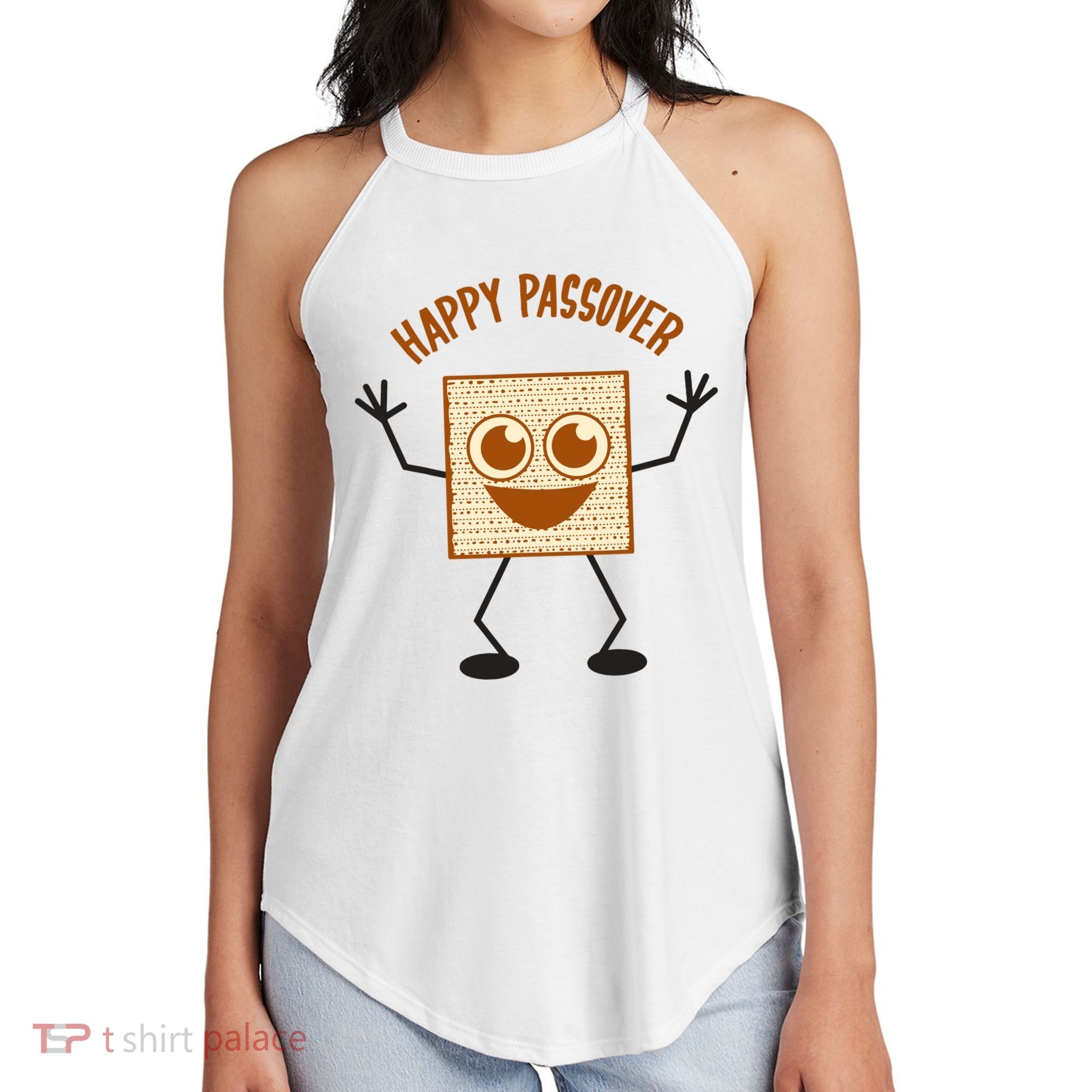 Happy Passover Cute Joyful Sedar Feast Gift Women's Perfect Tri Rocker Tank