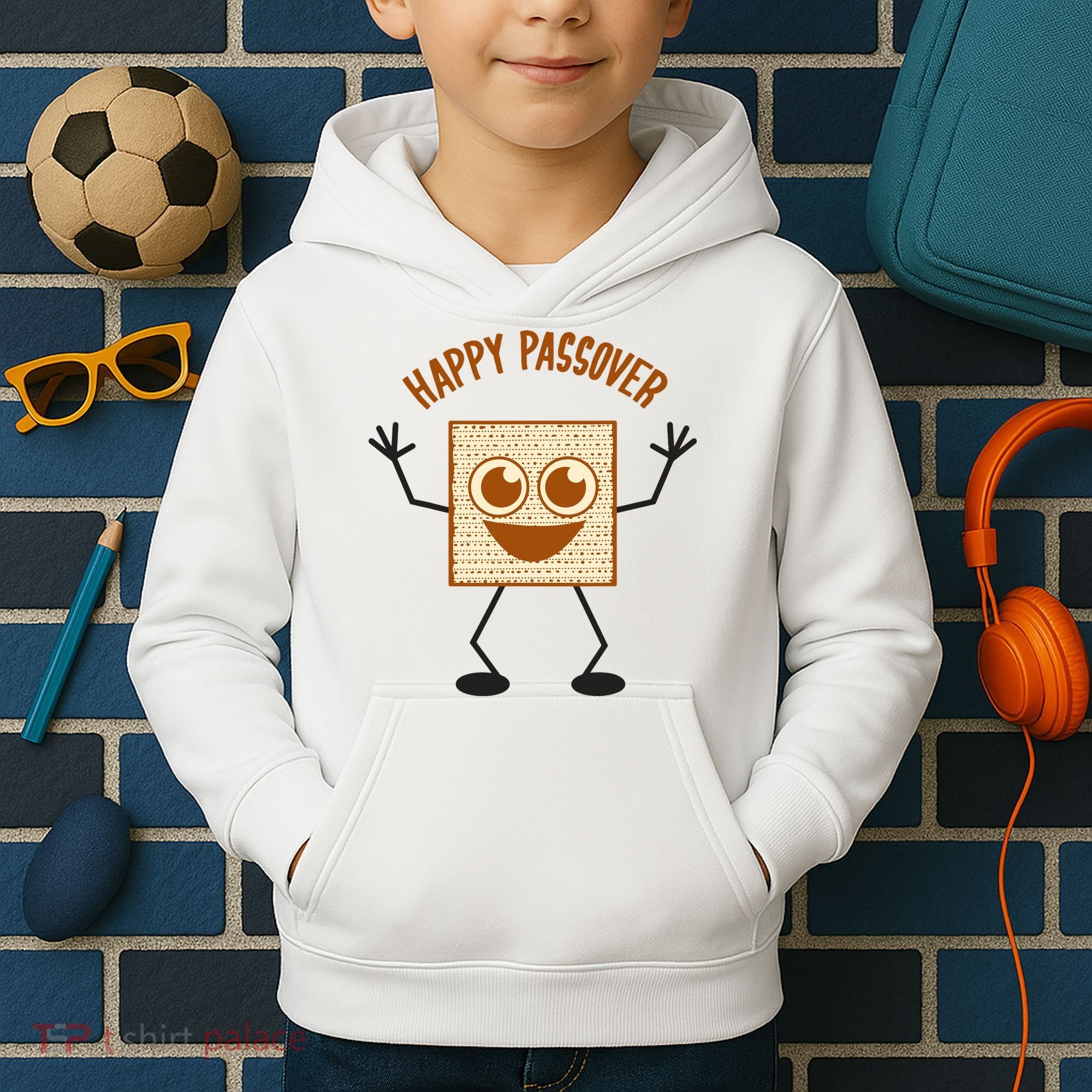 Happy Passover Cute Joyful Sedar Feast Gift Kids Hoodie
