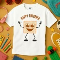 Happy Passover Cute Joyful Sedar Feast Gift Kids T-Shirt thumb 3