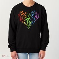 Heart Pi Day Funny Graphic Math Teacher Women's Sweatshirt thumb 0