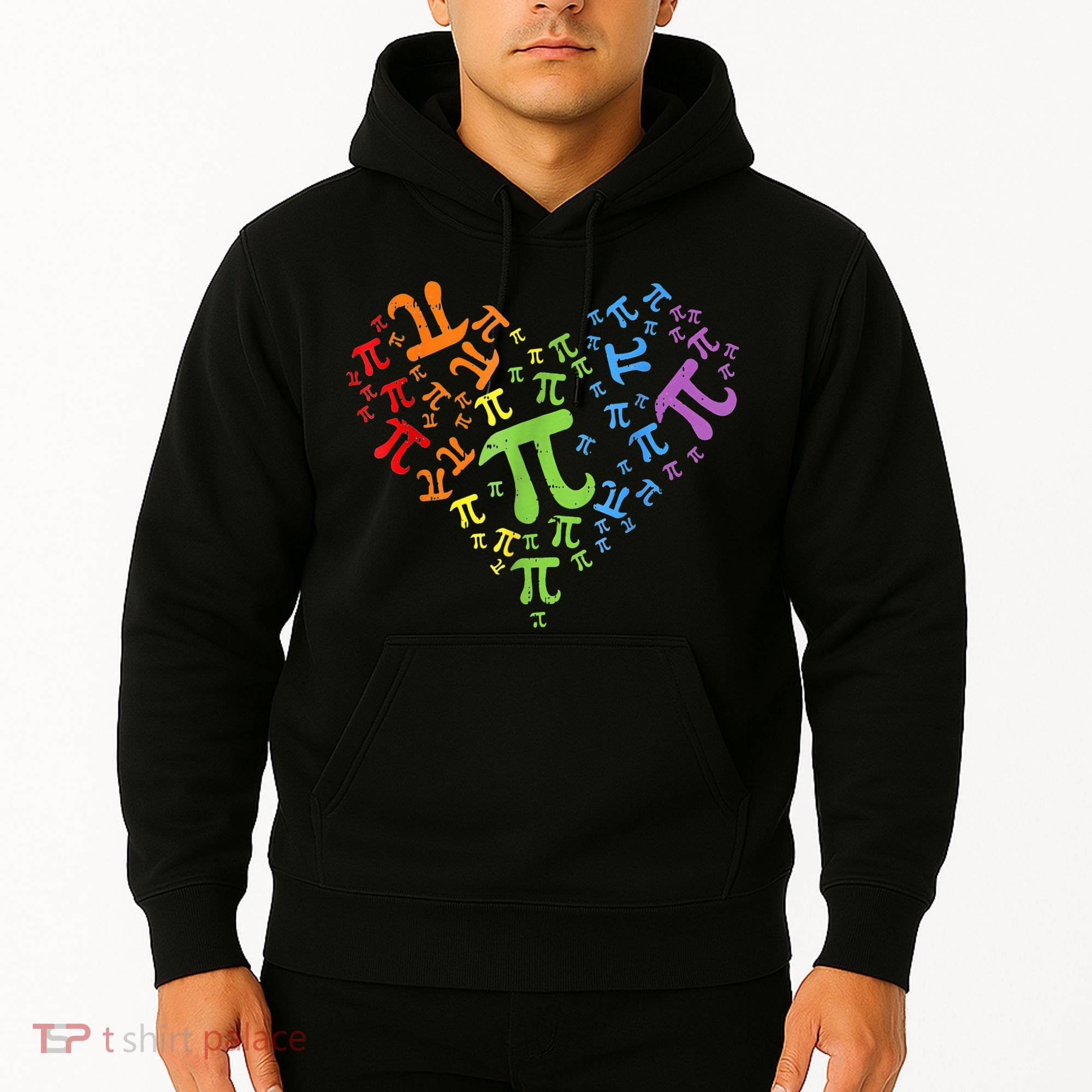 Heart Pi Day Funny Graphic Math Teacher Hoodie